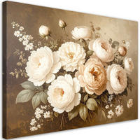 LEINWANDBILD Blumen 60x40cm - Braun, Textil (60/40cm) - Feeby