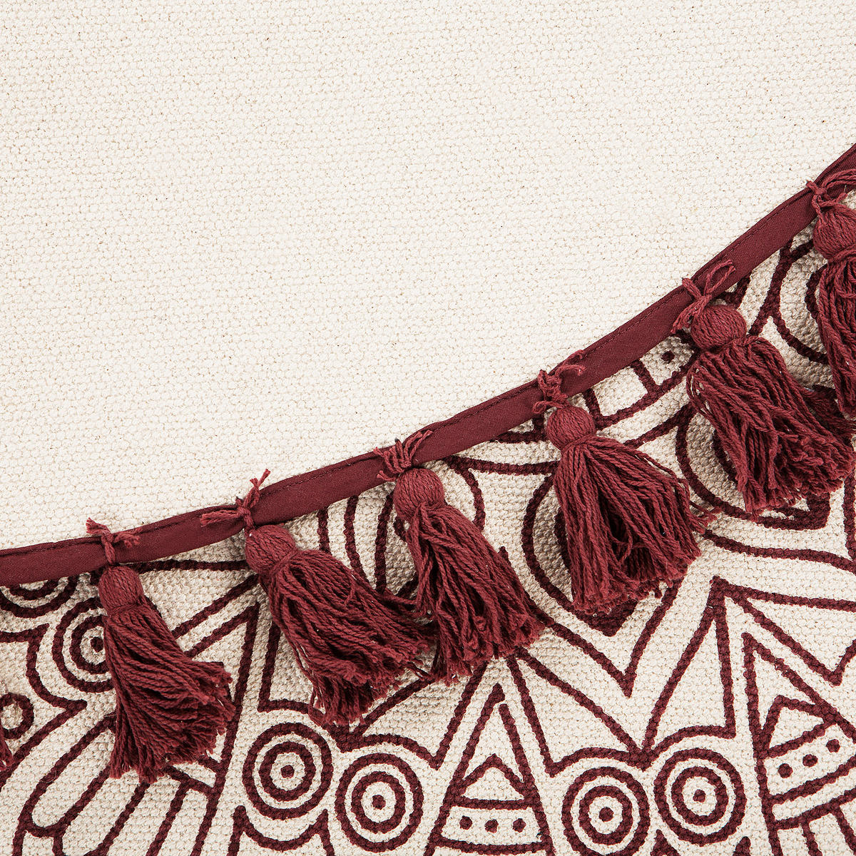 VINTAGE-TEPPICH Ayakli 120/120 cm - Rot, Textil (120/120cm) - Beliani