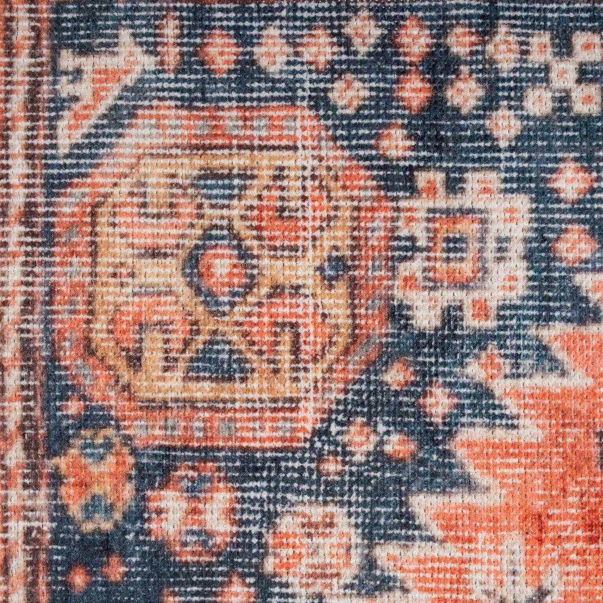 FLACHWEBETEPPICH Perla Multi - Orange, Textil (120/170cm) - Kukoon Rugs