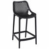 BARHOCKER Schwarz 44x95x51cm - Schwarz, Kunststoff (44/95/51cm) - AlterEgo