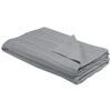 DECKE Hellgrau Anamur 180/110 cm - Hellgrau, Naturmaterialen/Textil (110/180cm) - Beliani