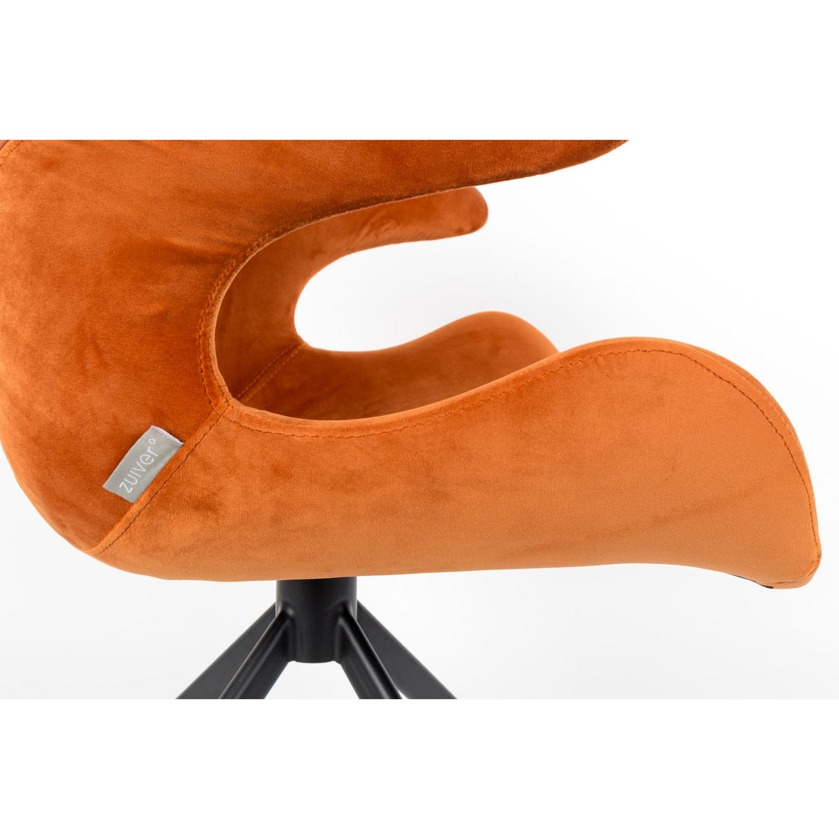 ESSZIMMERSTUHL Mia Orange - 2 er Set - Orange, Textil (63/78.5/62cm) - Zuiver