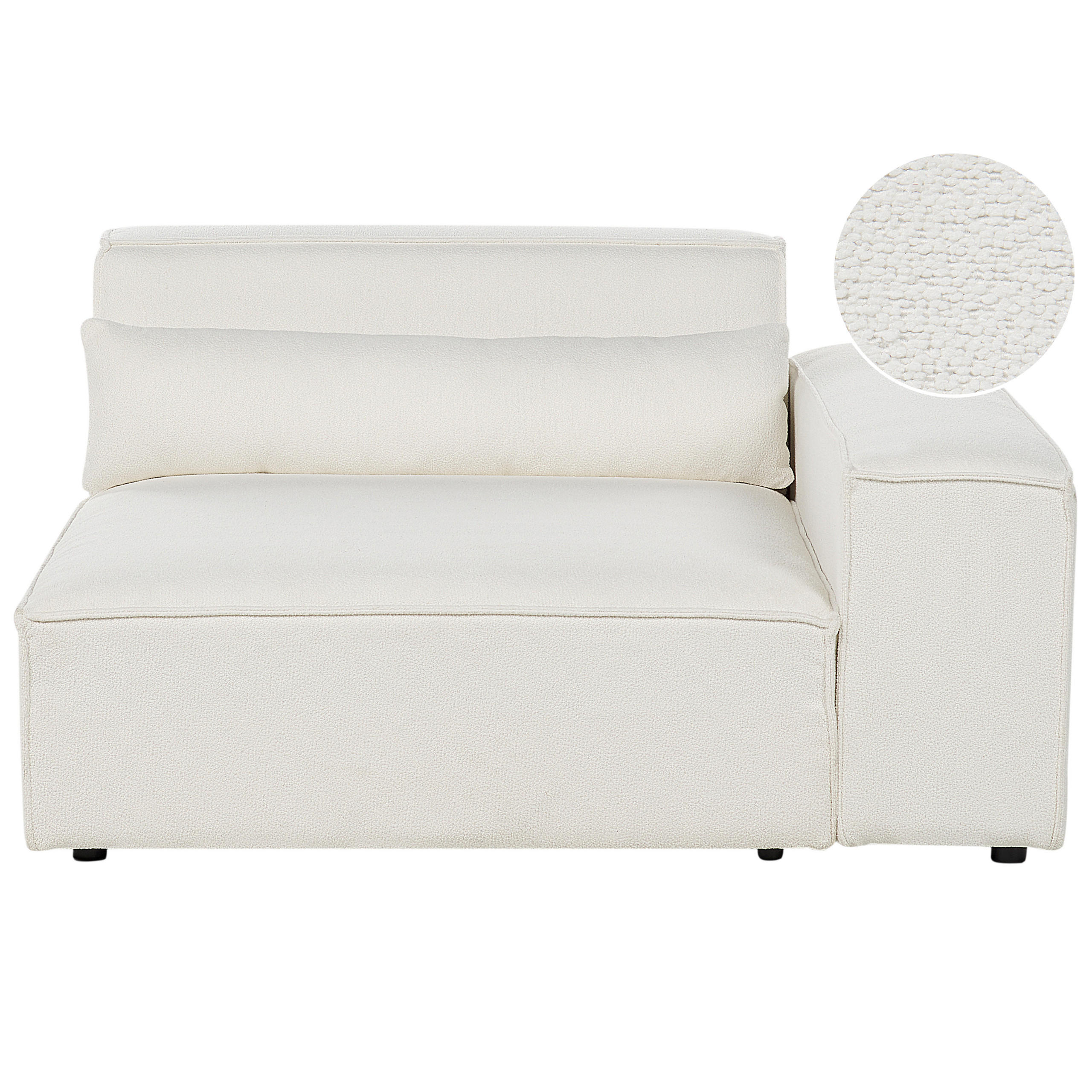 Beliani Eckmodul Creme 131x70x126 cm