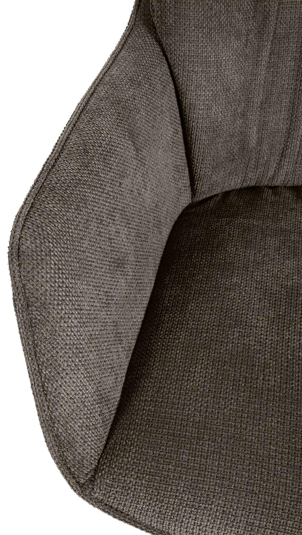 ARMLEHNENSTUHL Metall dunkelgrau - Dunkelgrau/Schwarz, Textil/Metall (58/91/62cm) - CLP