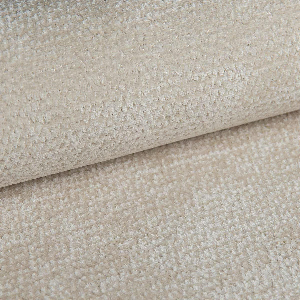 WOHNLANDSCHAFT ASPRA LM Creme Chenille mit Schlaffunktion - Creme, Holz (295/85/140cm) - MASSENO