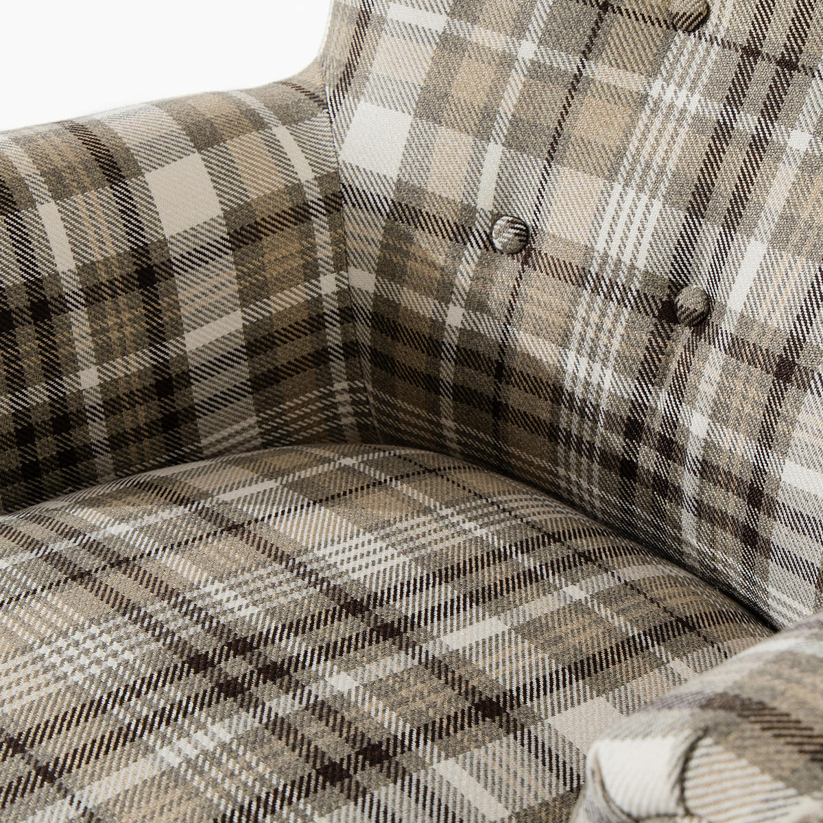 SESSEL MIT FUẞSTÜTZE TOMIS, Braun/Beige - Braun, Eichenholz/Holz (76/101/83cm) - KONSIMO®