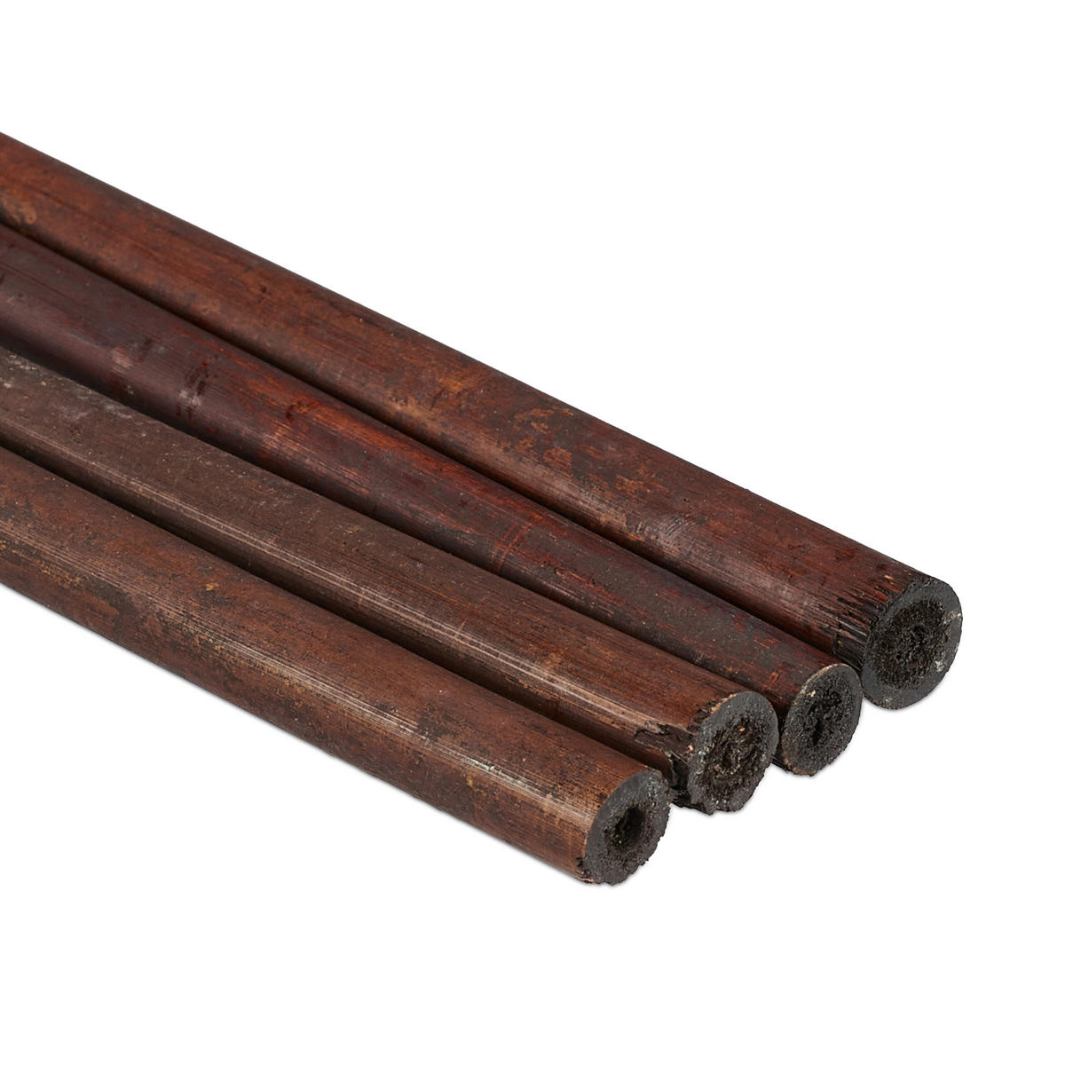 25XPFLANZSTÄBE - Dunkelbraun, Holz (1cm) - Relaxdays