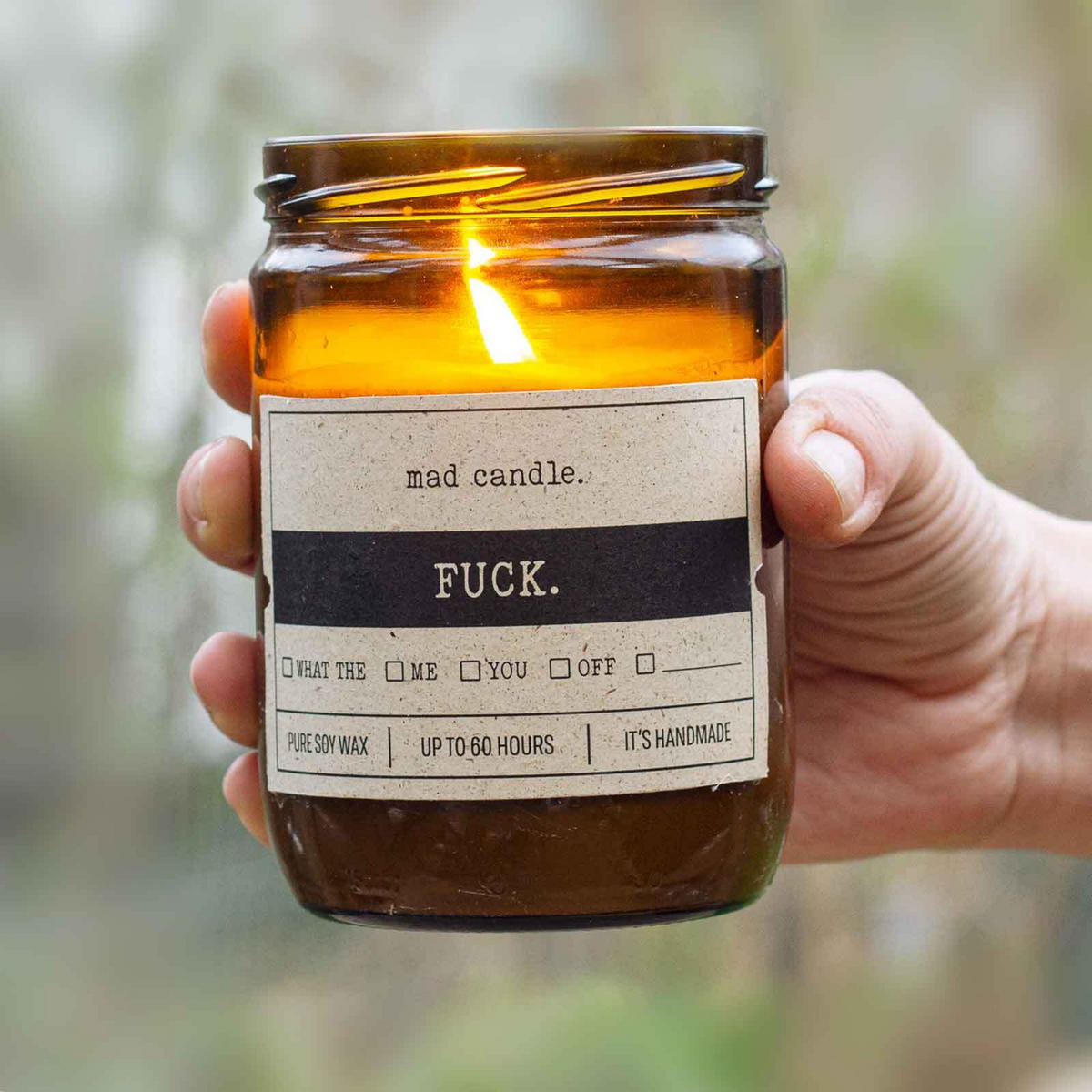 DUFTKERZE MadCandle - Multicolor, Naturmaterialien/Glas (12cm)