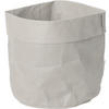 BLUMENTOPF zerknittertes Papier 19/18 cm - Grau, Papier (19/18cm) - Home Styling Collection