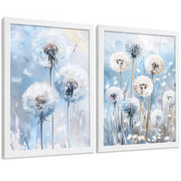 PLAKAT Sada 2 Sweet Blue 2 A4 Bílý rám - bílá, papír (29.7/1/21cm) - Nacnic