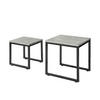 COUCHTISCH 2er Set Grau - Grau, Holzwerkstoff (50/50/50cm) - SoBuy