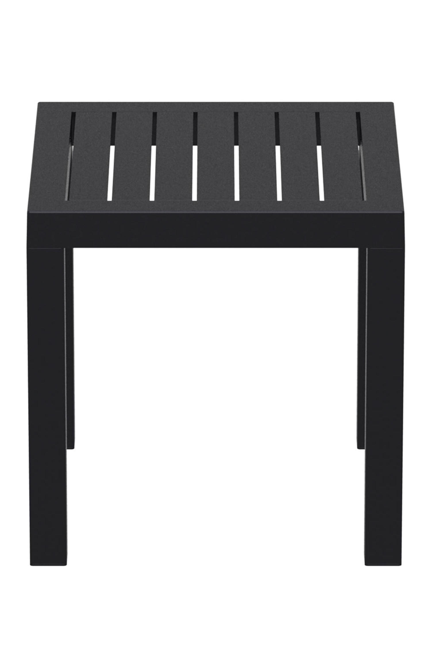 GARTENTISCH/BEISTELLTISCH Ocra schwarz - Schwarz, Kunststoff (45/45/45cm) - TPFGarden