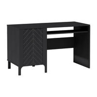 SCHREIBTISCH Malumi MM-9 135 x 60 x 77,5 cm Schwarz Paintflow - Schwarz, Holzwerkstoff (60/135/77.5cm) - Koseto