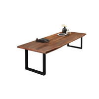 ESSTISCH VALIN - Schwarz/Braun, Holz/Metall (110/220/79cm) - SAM
