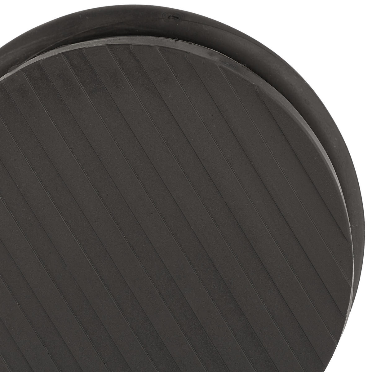 DÖRRSTOPP Silver Svart 2-pack rostfritt stål - Silverfärgad, Metall/Plast (9/9cm) - Relaxdays
