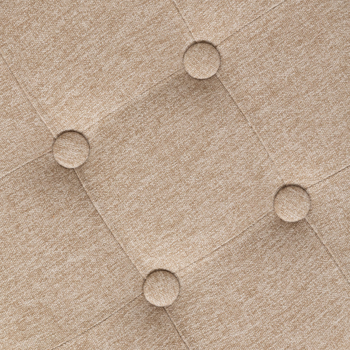 POUF auf Beinen Leandre 35/35/35 cm - Beige, Holzwerkstoff (35/35/35cm) - Atmosphera Createur d´interieur