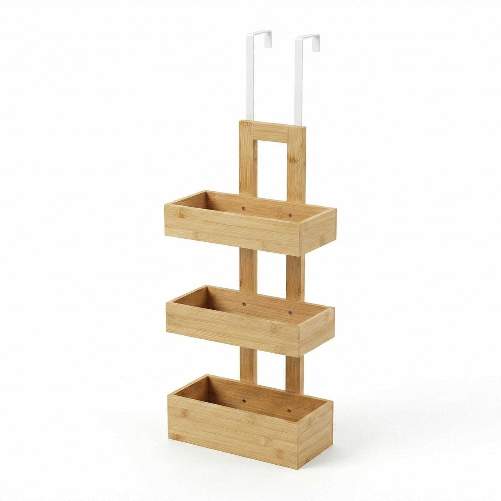 BADREGAL Rant Bambus H. 74 cm - Beige, Naturmaterialien (13/74/28cm)