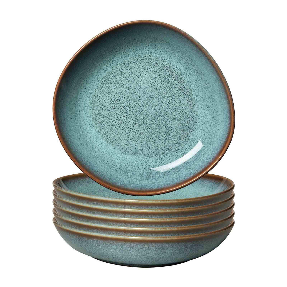 SCHALEN Lave Glacé ø 21 cm 6er Set - Türkis, Keramik (21cm) - like.Villeroy & Boch