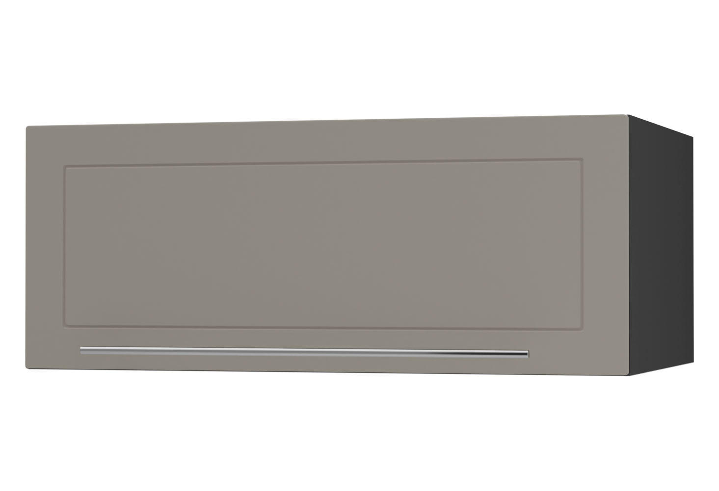 KLAPPHÄNGESCHRANK Kvantum W6B/90 Beige Matt / Schwarz Matt 90 / 59 / 36cm - Beige/Schwarz, Holz/Holzwerkstoff (90/36/59cm) - Feldmann-Wohnen