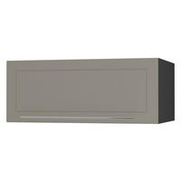 KLAPPHÄNGESCHRANK Kvantum W6B/90 Beige Matt / Schwarz Matt 90 / 59 / 36cm - Beige/Schwarz, Holz/Holzwerkstoff (90/36/59cm) - Feldmann-Wohnen