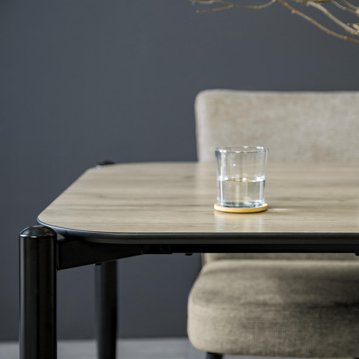 ESSTISCH - Wildeiche, Holzwerkstoff/Metall (90/160/75cm) - home24