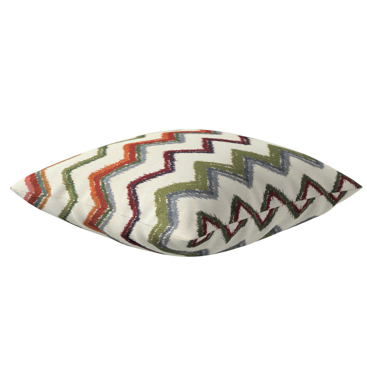 KISSENHÜLLE Cosy Home beige- grün, 43x43 cm - Grün, Textil (43/43cm) - Dekoria