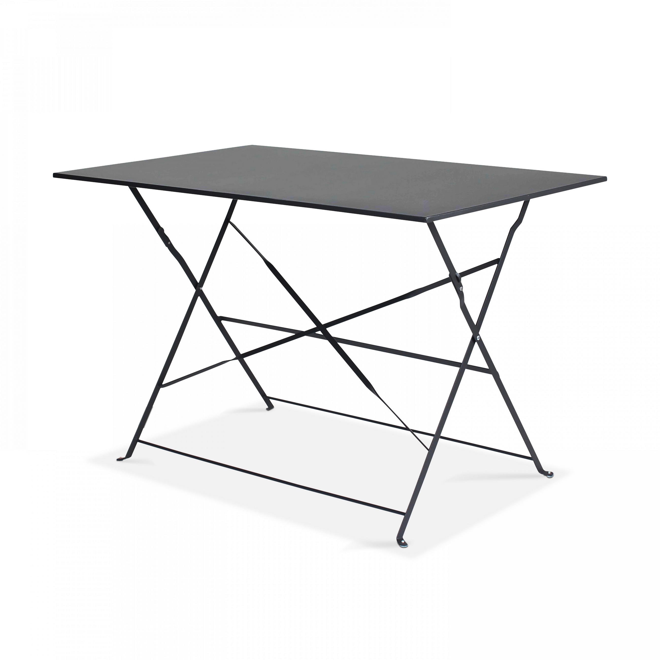 GARTENTISCH ausziehbar, Grau - Grau, Metall (70/110/71cm) - Oviala