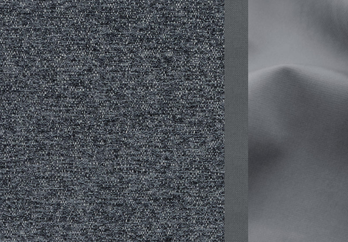 ECKSOFA WINTER 4-Sitzer, graphitfarben - Schwarz/Graphitfarben, Holzwerkstoff/Textil (158/269cm) - Courtois Laville