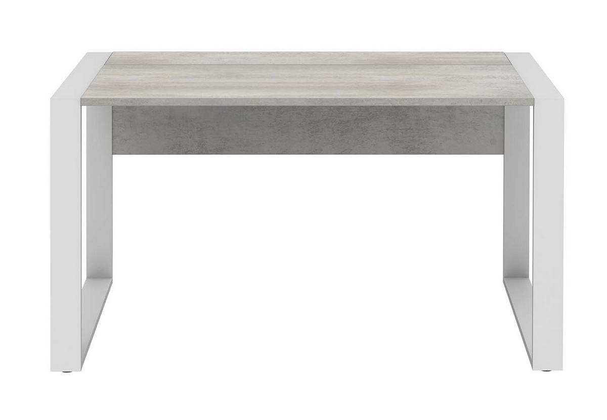 SCHREIBTISCH - 150x80cm - Beton - Grau, Holzwerkstoff (80/150/74cm) - Röhr