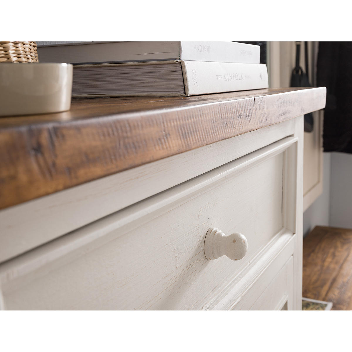 SCHUHKIPPER - Kiefer massiv - Kieferfarben, Holz (80/110/30cm) - home24