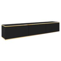 TV-LOWBOARD Oro I - Schwarz, Holzwerkstoff (175/30/32cm) - MIRJAN24