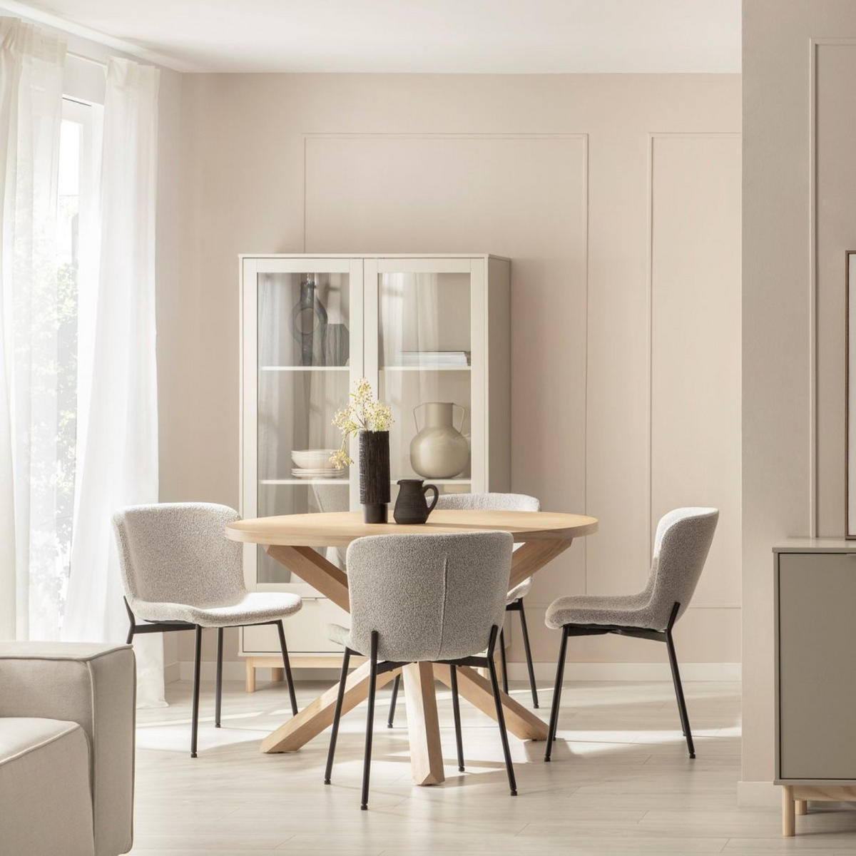 ESSZIMMERSTUHL Ari Grau 50 cm x 80 cm - Grau, Textil (50/80/59cm) - Klast Home