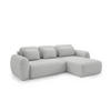 ECKSOFA Gaston Mit Schlaffunktion - Hellgrau, Holzwerkstoff/Textil (304/190cm) - Fun Möbel