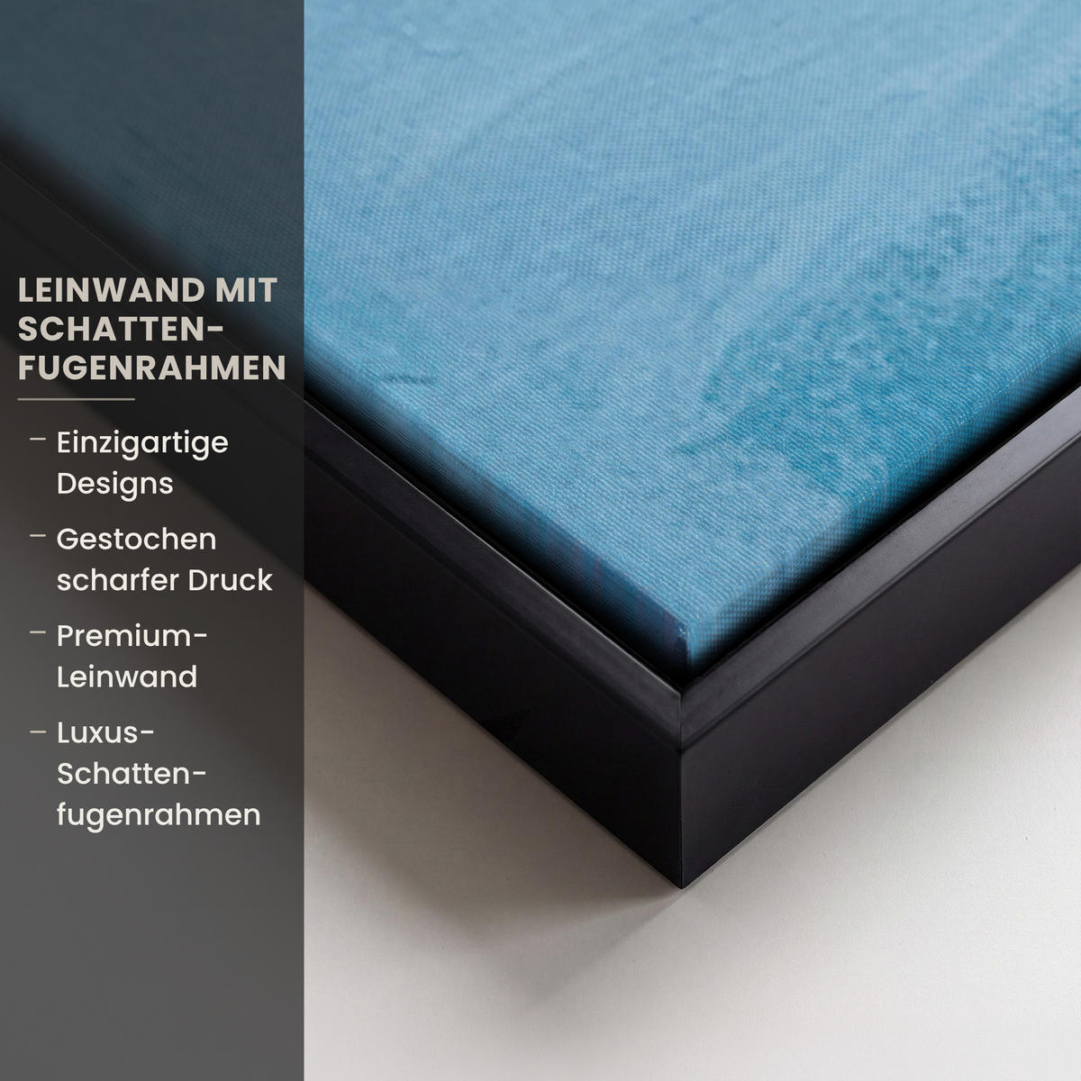 LEINWAND Bilder mit Rahmen - Kreise - Gold - Abstrakt - 80x120 - Blau, Textil (80/120cm) - MuchoWow