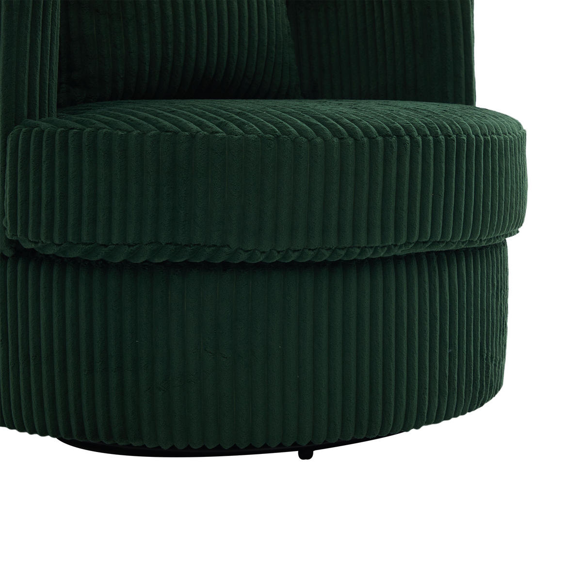 SESSEL DE-33906 360° drehbar mit Stauraum Dunkelgrün - Grün, Metall (76/78/79cm) - ComfortXL