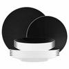 TAFELSERVICE Life Fashion Glamorous Black 12er Set - Schwarz, Keramik (1/1/1cm) - Seltmann Weiden