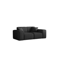 SOFA Celes Premium 2-sitzer Ascot Bukla - Schwarz, Holzwerkstoff/Textil (186/73/88cm) - Fun Möbel