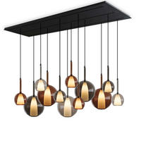 HÄNGELEUCHTE Belluna Mehrfarbig Ø 14/24cm - Multicolor, Glas (24/24/45cm) - s.luce