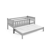 KINDERBETT STELLA 80x160 cm Hellgrau - Hellgrau, Holz (80/160cm) - MASSENO