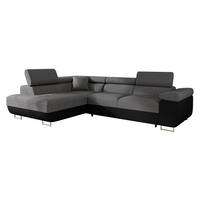 ECKSOFA Torezio, Seite: Links - Graphitfarben, Holz/Textil (274/203cm) - MIRJAN24