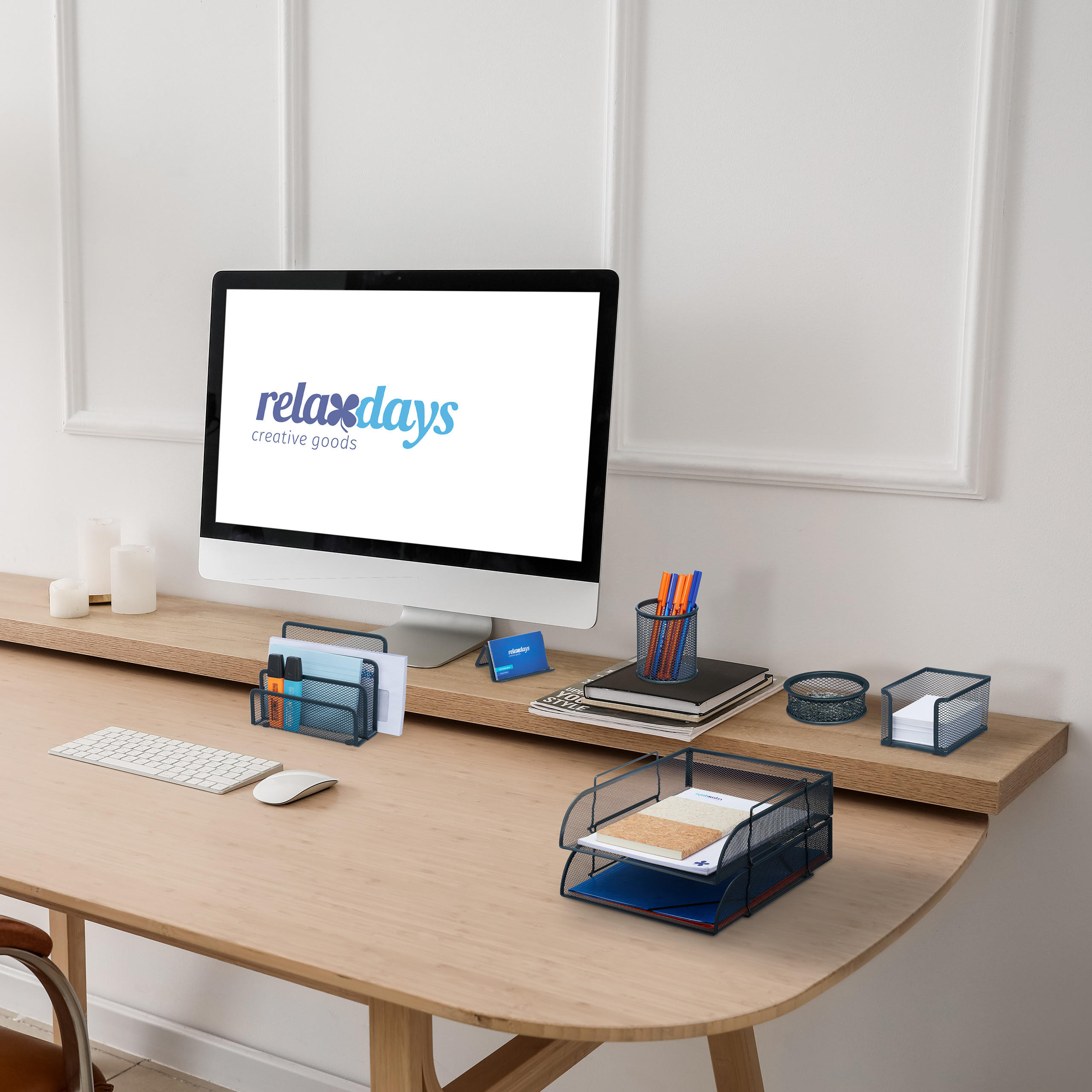 Anthrazit, Metall (33.5/26.5/8.5cm) - Relaxdays