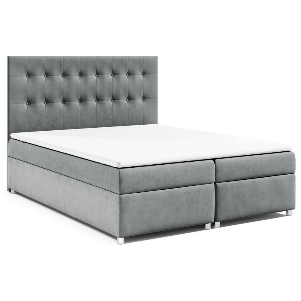 Best For Home Boxbett Grau 200x200 cm