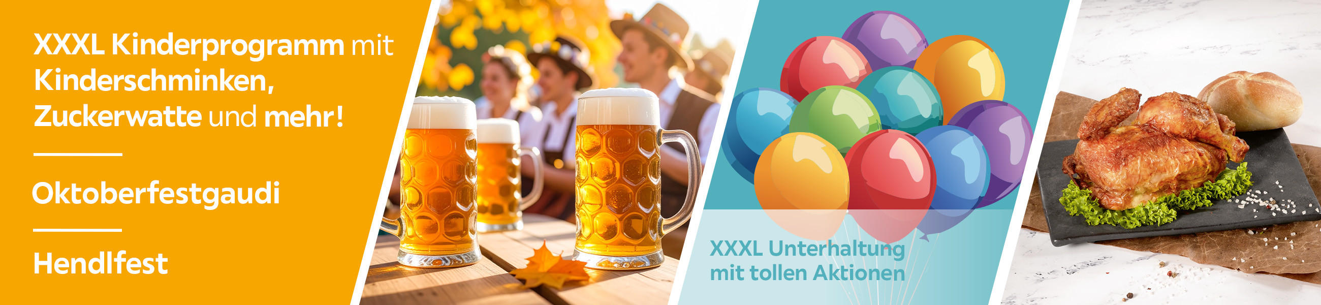 XXXL Kinderprogramm mit Kinderschminken, Zuckerwatte und mehr! - Oktoberfestgaudi - Hendlfest - XXXL Unterhaltung mit tollen Aktionen
