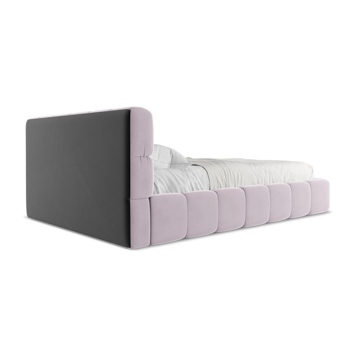 POLSTERBETT mit Bettkasten und Lattenrost 160x228 Violett - Lila/Flieder, Kunststoff/Textil (140/200cm) - LaMiaSofa