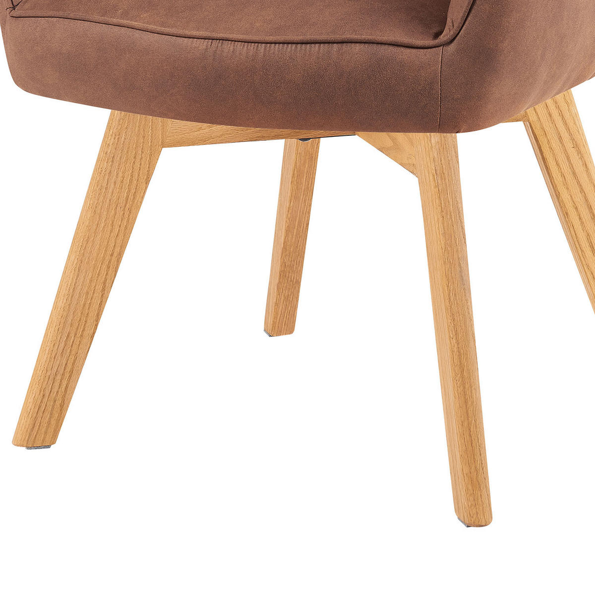 ARMLEHNSTUHL Mika-Enno - Honigeiche/Braun, Eichenholz/Holz (60/87/65cm) - DUBI Möbel