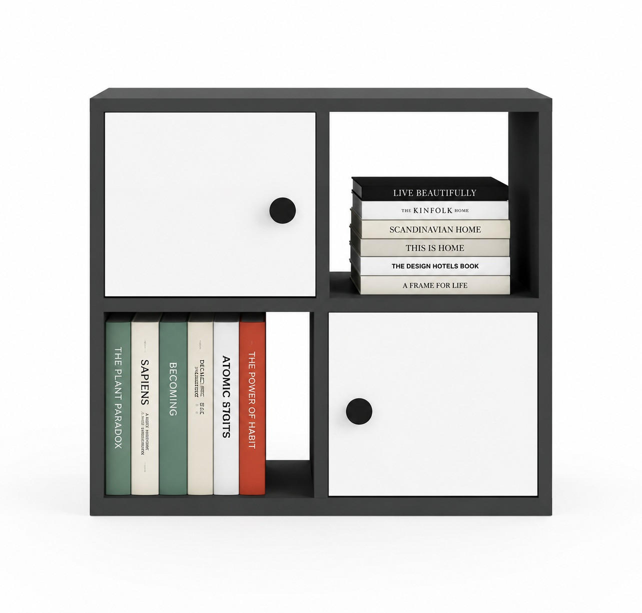 BÜCHERREGAL Tuttle Eiche Weiss - Weiß/Grau, Holzwerkstoff (25/63.2/72cm) - Decorotika