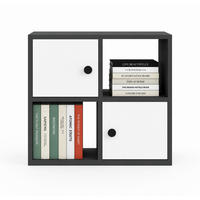 BÜCHERREGAL Tuttle Eiche Weiss - Weiß/Grau, Holzwerkstoff (25/63.2/72cm) - Decorotika