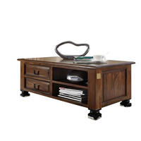 COUCHTISCH Sheesham 115x60x45 braun lackiert NEW BOSTON #204 - Braun, Holz (115/60/45cm) - Massivmoebel24