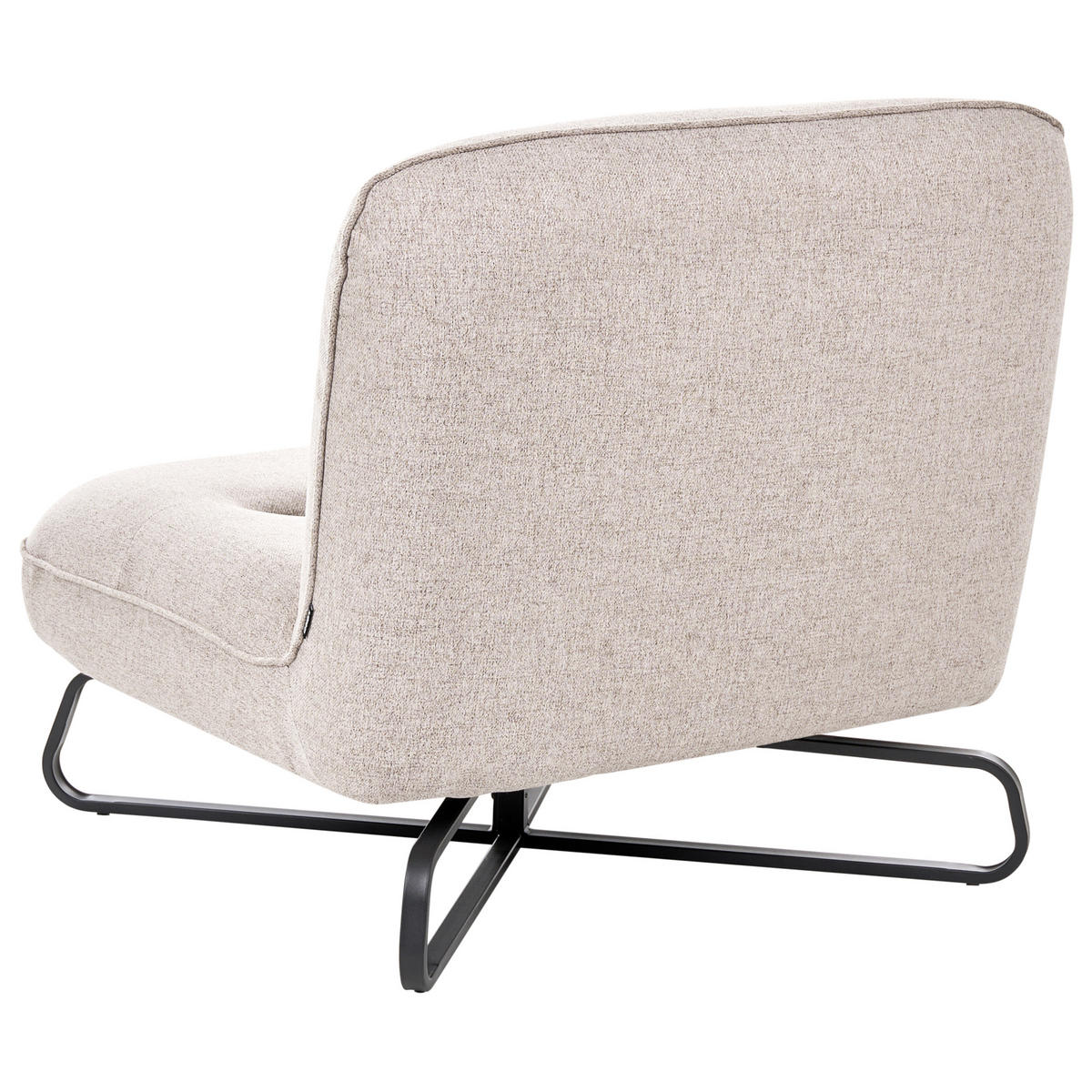 SESSEL Stoff Beige Lindal - Beige, Textil (85/85/83cm) - Beliani
