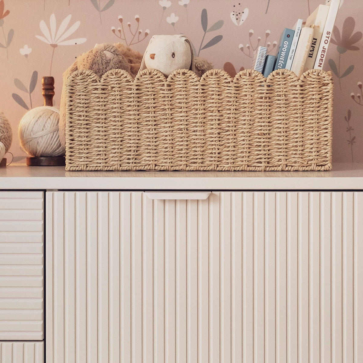 WICKELKOMMODE Kombikommode LOTTI - Beige, Holz (145/91/53cm) - KONSIMO®